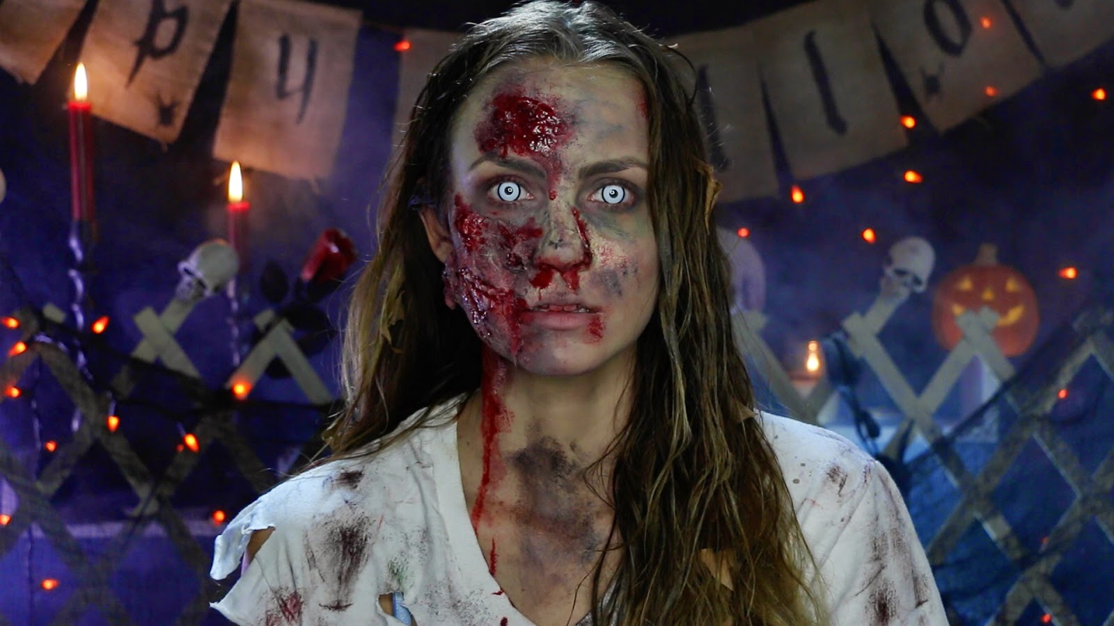 VIDEO Walking Dead Zombie Walker Makeup Tutorial Hello Gorgeous