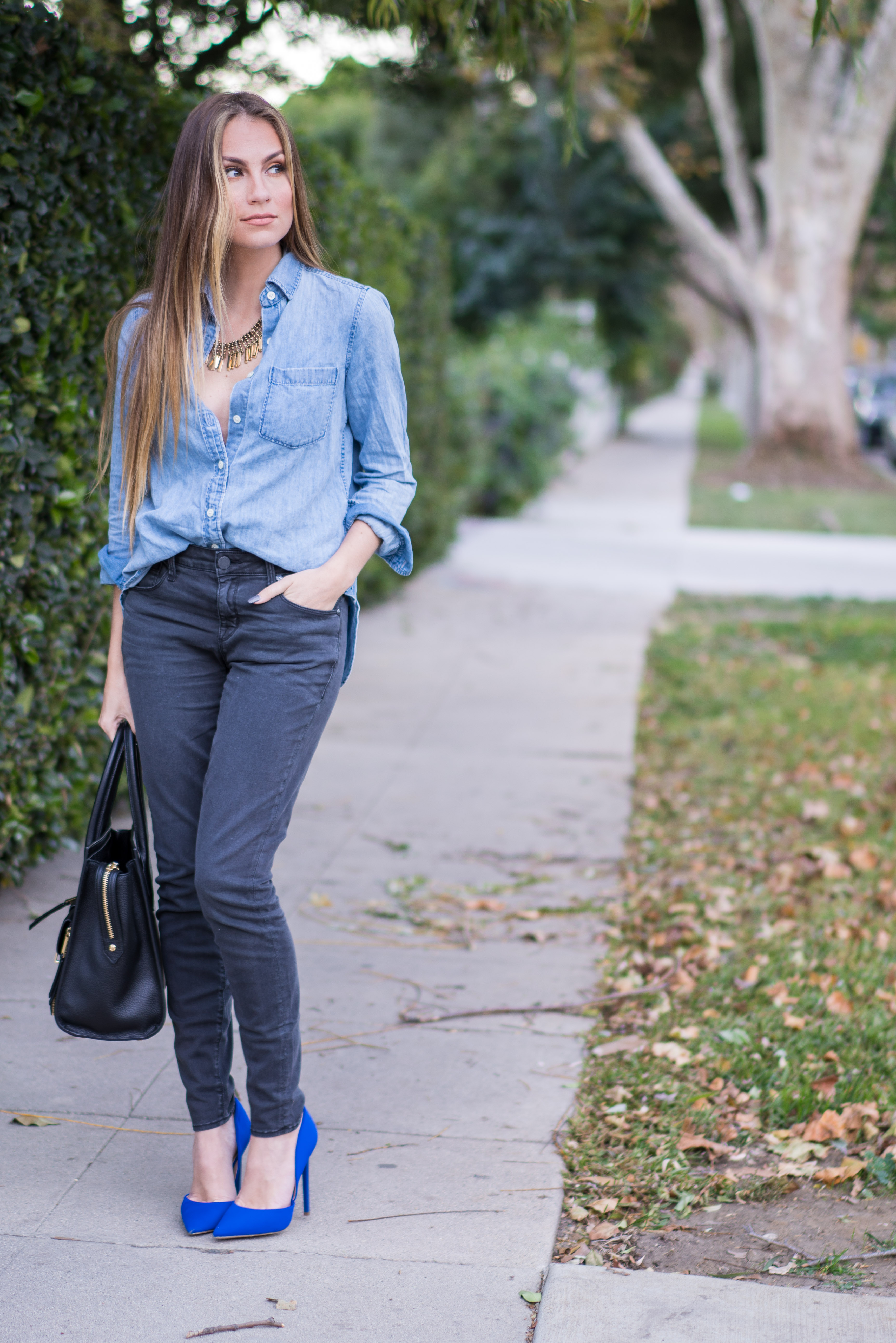 Chambray and Grey - Hello Gorgeous by Angela Lanter