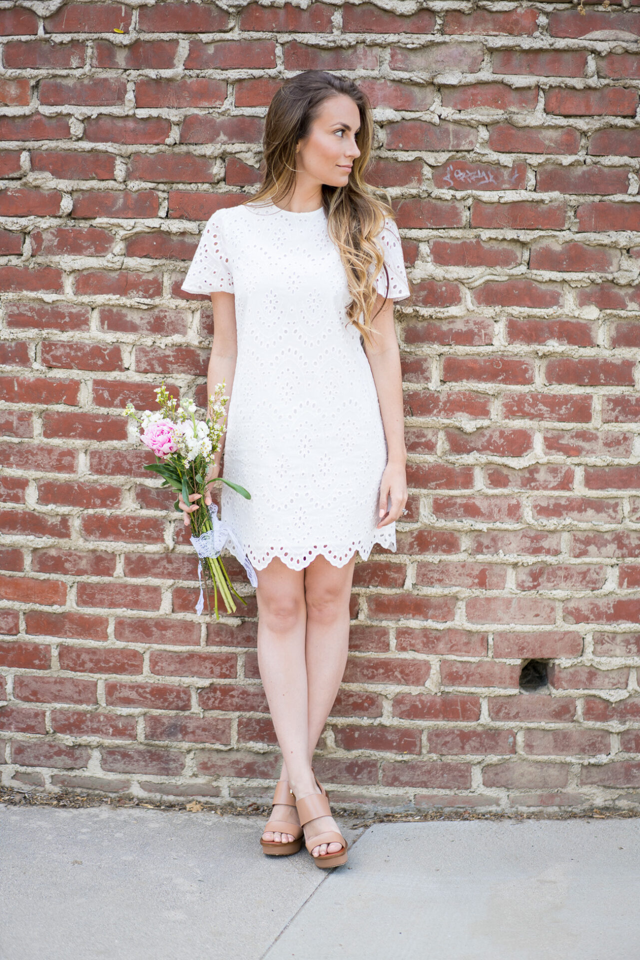 zara white eyelet dress