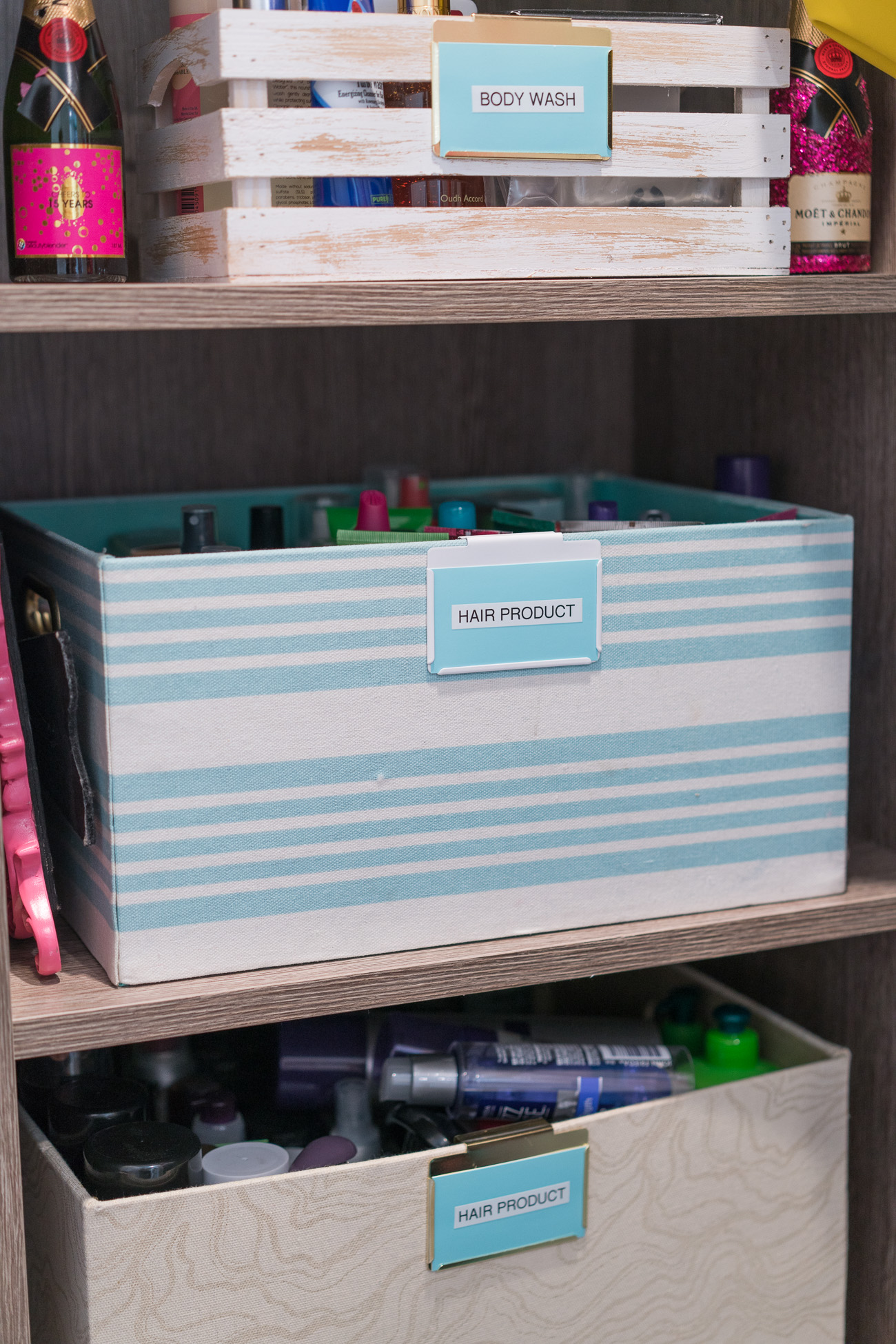 Bathroom Closet Organization Hacks - Hello Gorgeous, by Angela Lanter