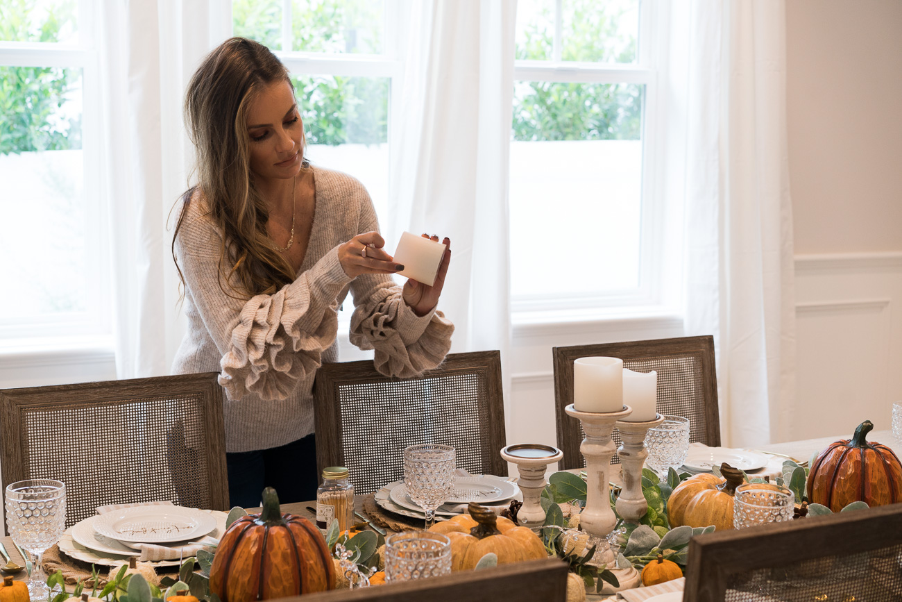 Dining Room Reveal & Thanksgiving Tablescape Angela Lanter Hello Gorgeous