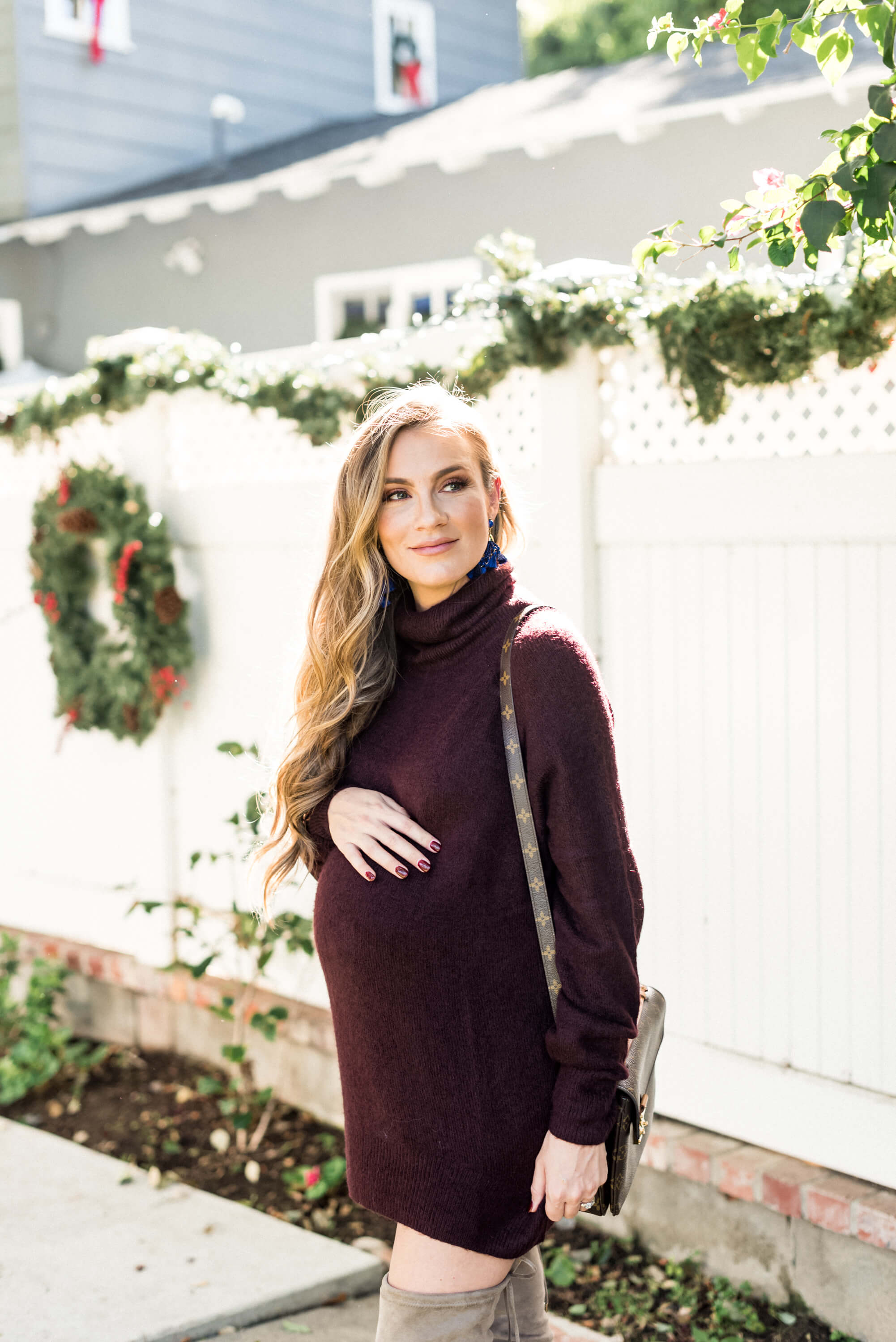 Maternity Sweater Dress Angela lanter hello gorgeous