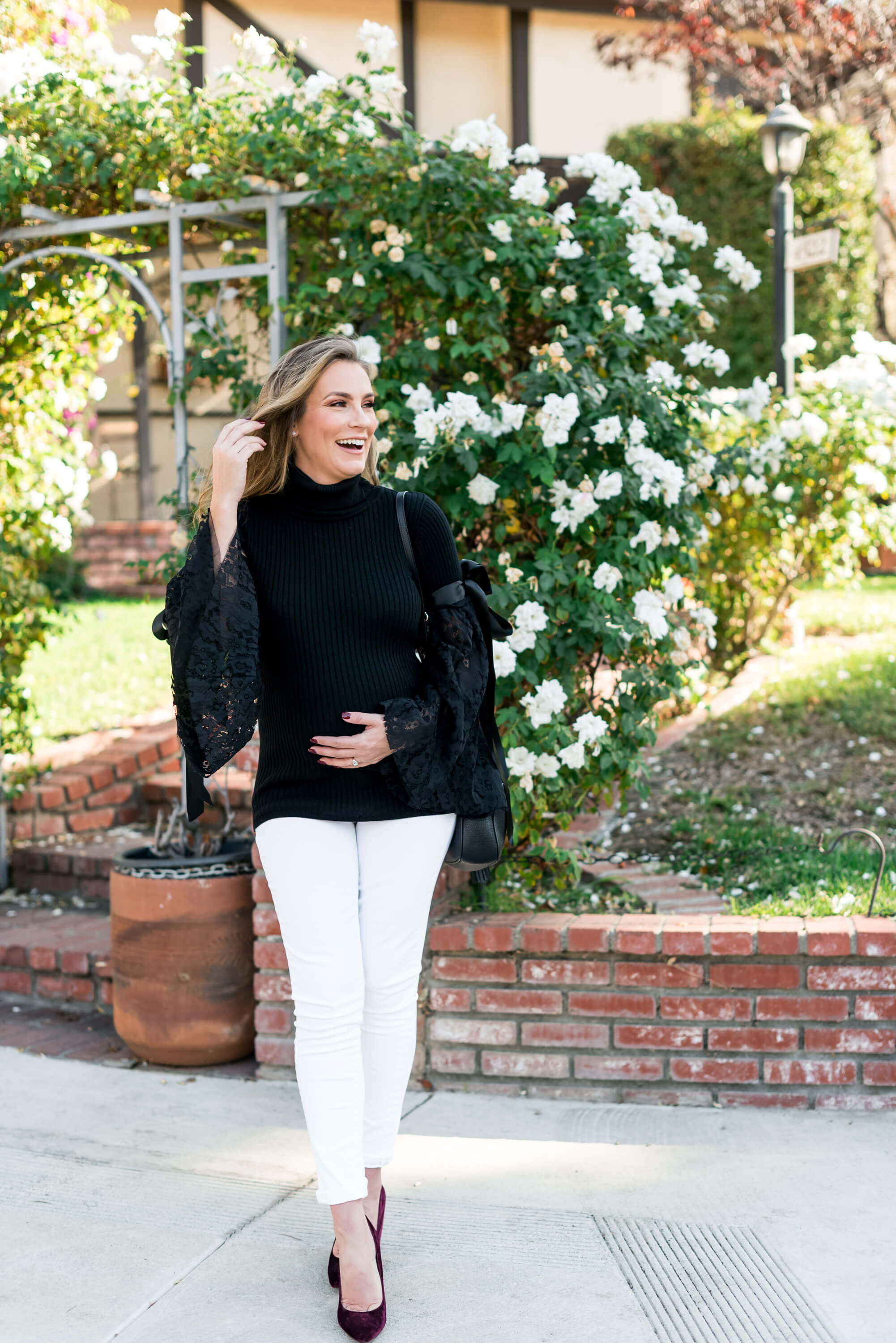 maternity ASOS sweater angela lanter hello gorgeous