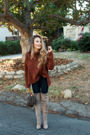 20 Over-The-Knee Boot Outfits To Copy For Fall - Hello Gorgeous, by ...