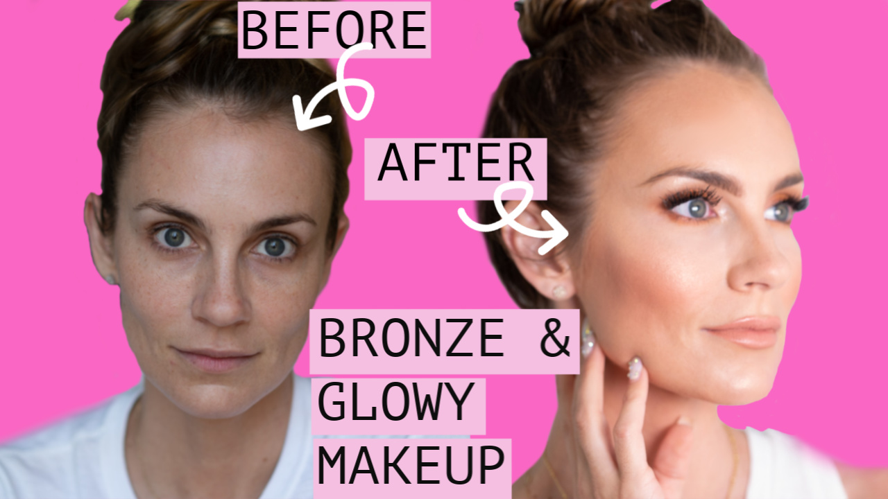BRONZE AND GLOWY MAKEUP FOR BEGINNERS