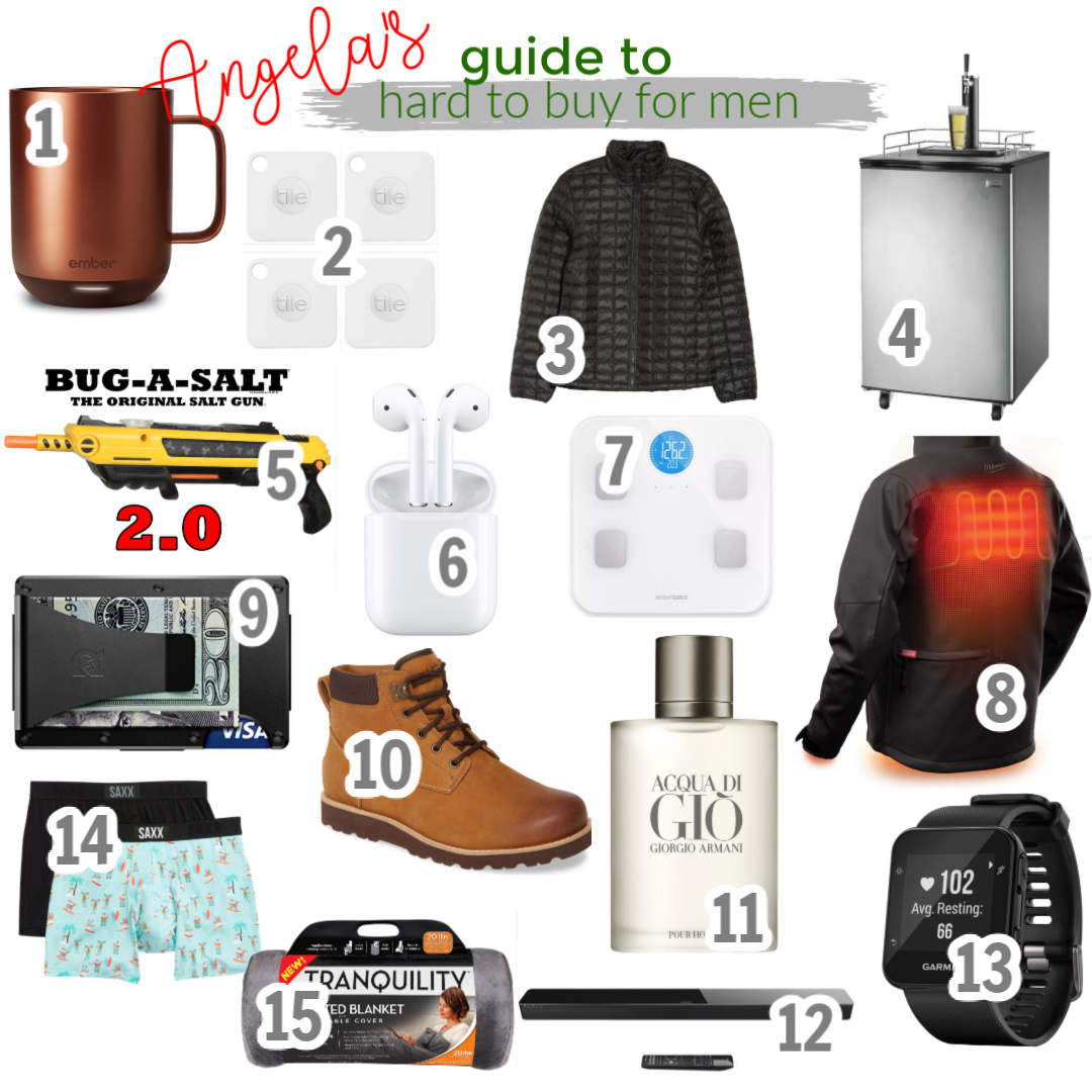Gift Guide Hard to Buy for Men Hello by Angela Lanter