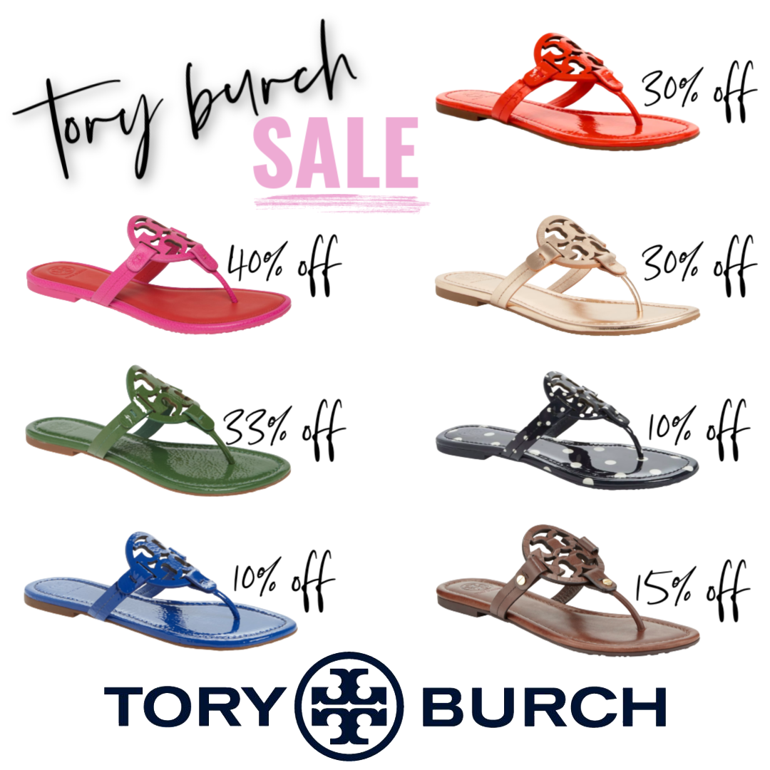 Tory burch miller sandals sale best sale size 10