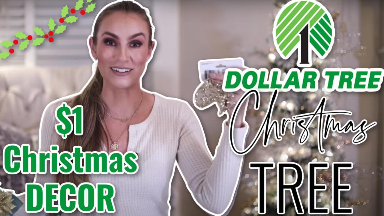Decorating for Christmas with ONLY Dollar Tree Items