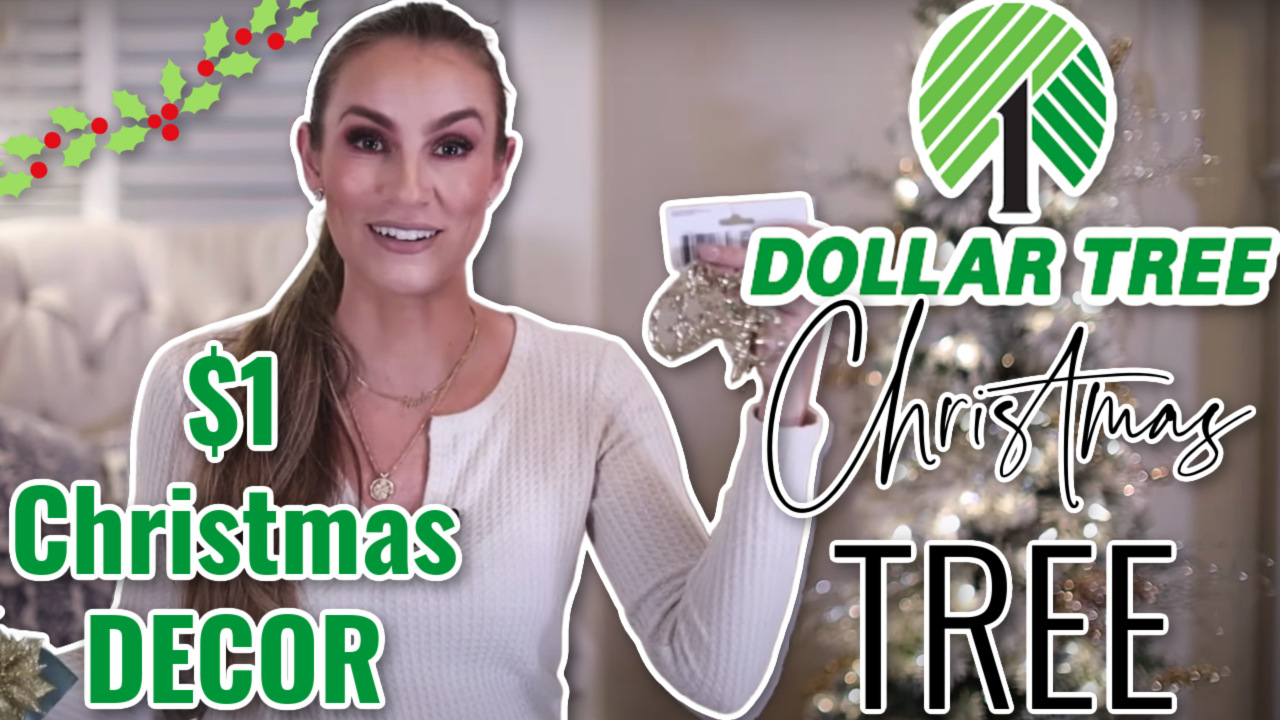 Decorating for Christmas with ONLY Dollar Tree Items - Hello Gorgeous, by  Angela Lanter