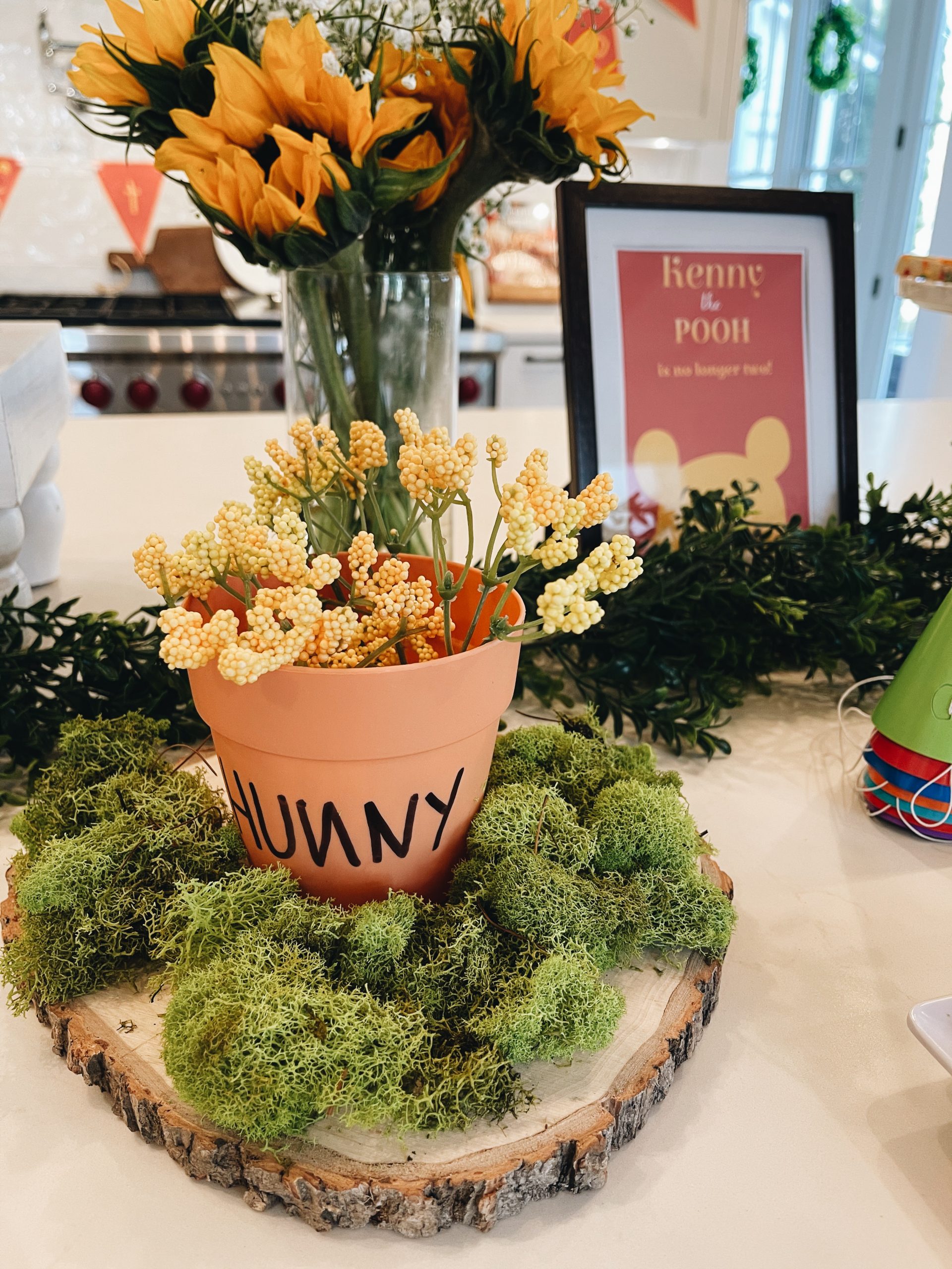 Winnie the Pooh centerpieces for a babyshower, I love how they turned , Winnie  The Pooh Centerpieces