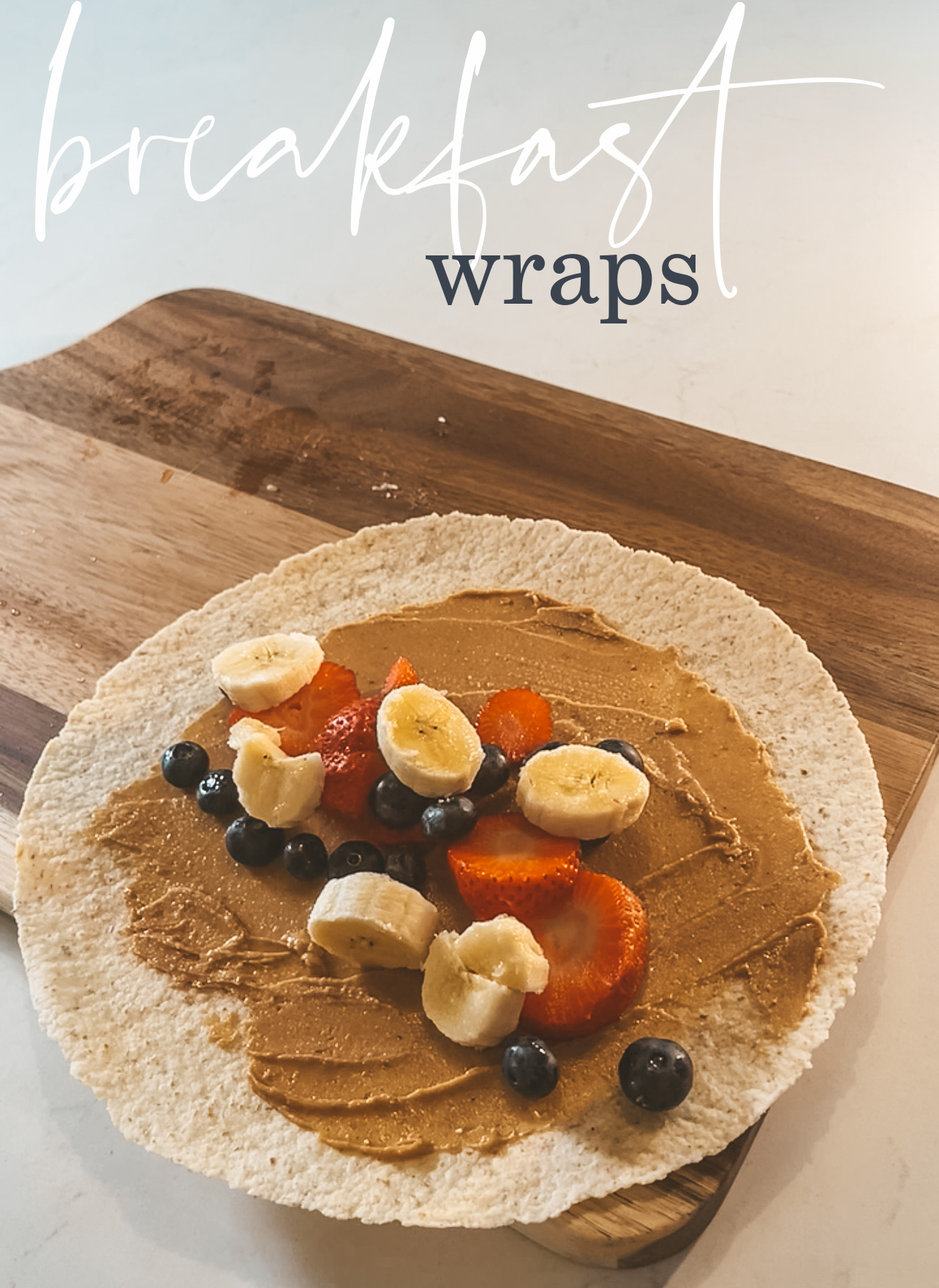 Breakfast Fruit Vegan Wrap Recipe