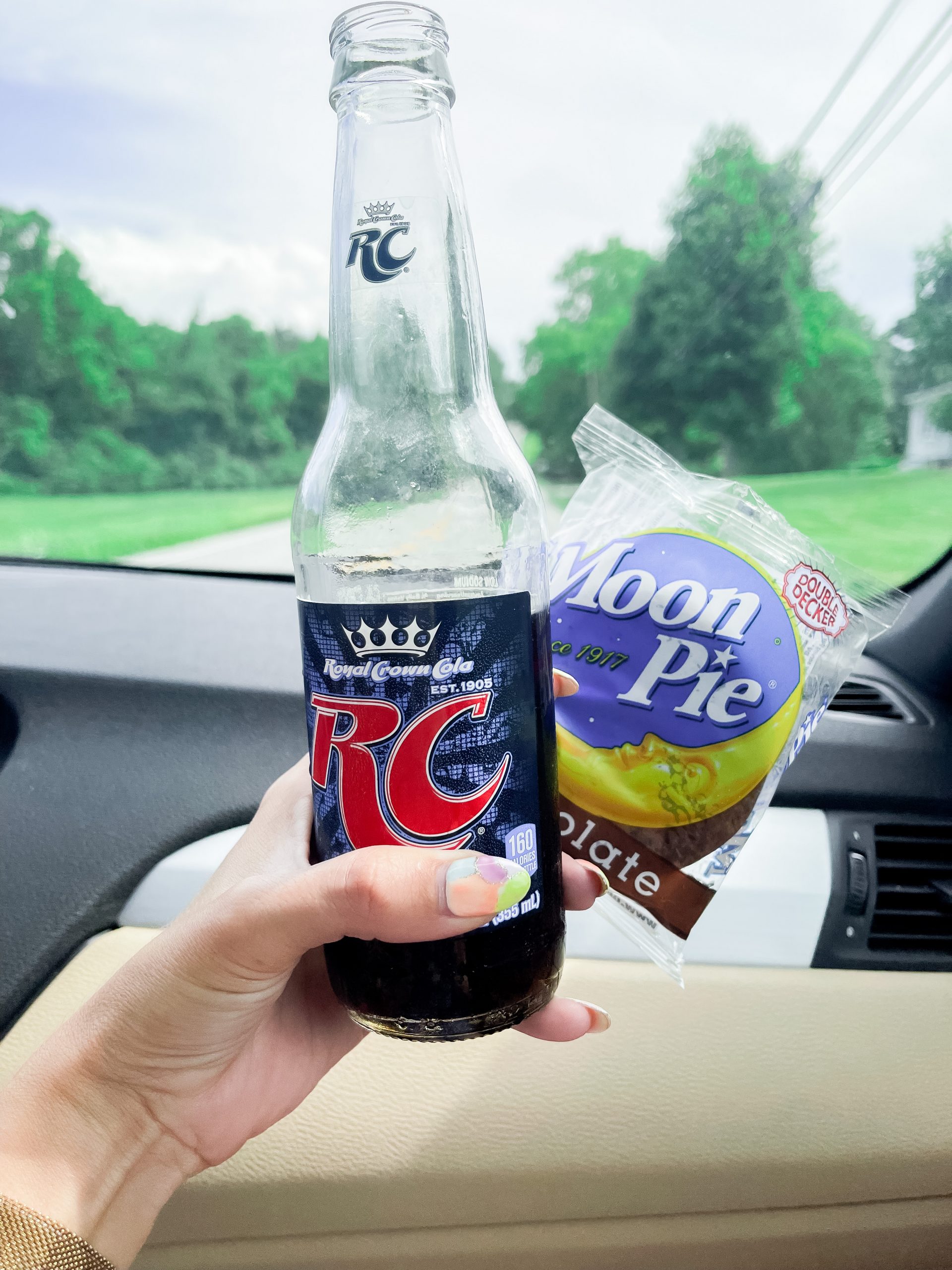 RC cola moon pie chocolate double decker Bell Buckle, Tennessee angela lanter car