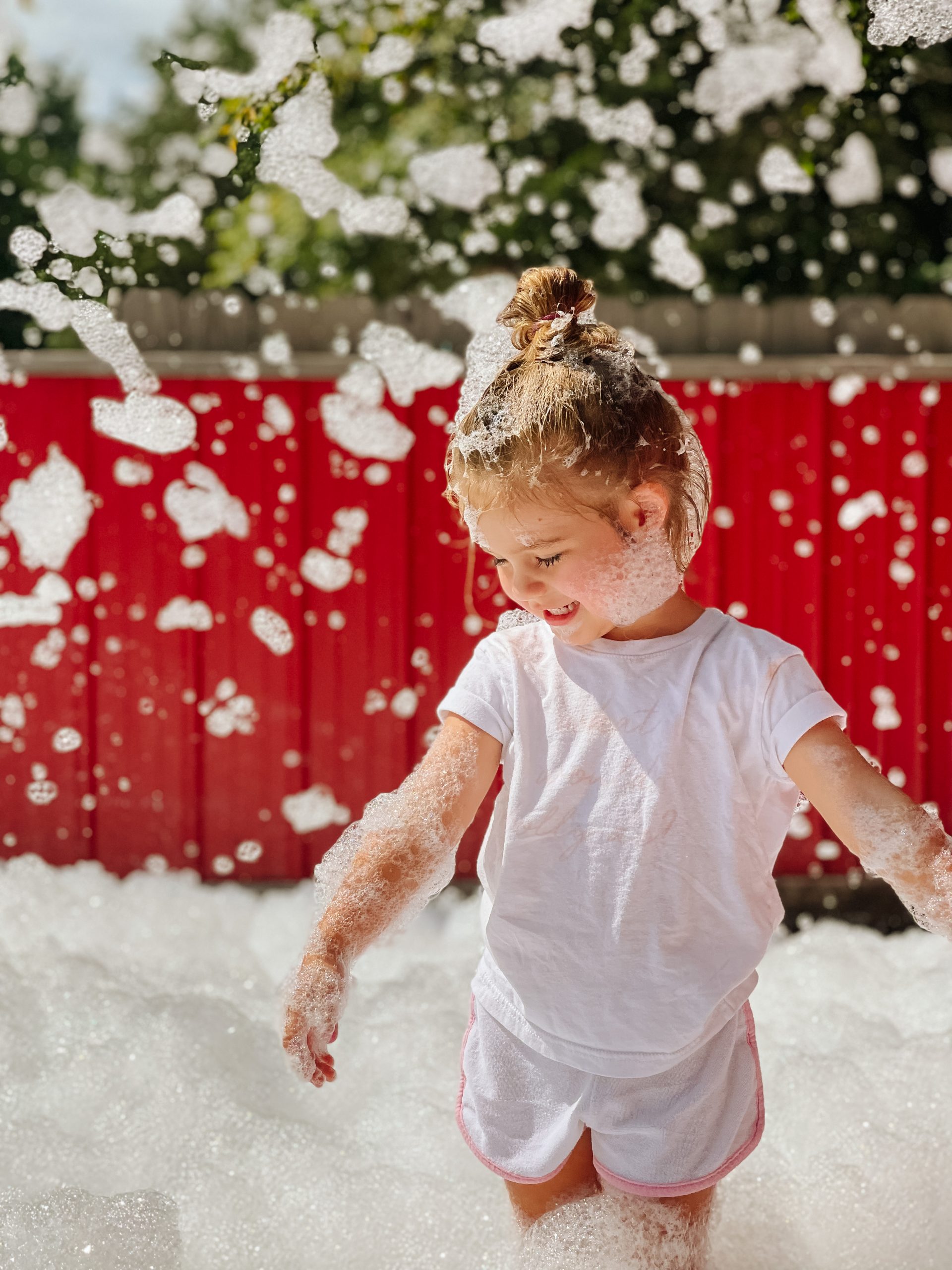 Lucky Ladd Farms bubble pit toddler MacKenlee angela lanter