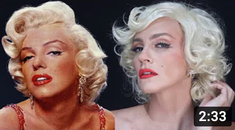 Marilyn Monroe Makeup Transformation Tutorial