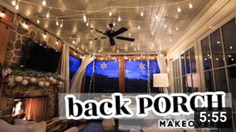 Back Porch Makeover | Winter Wonderland Transformation