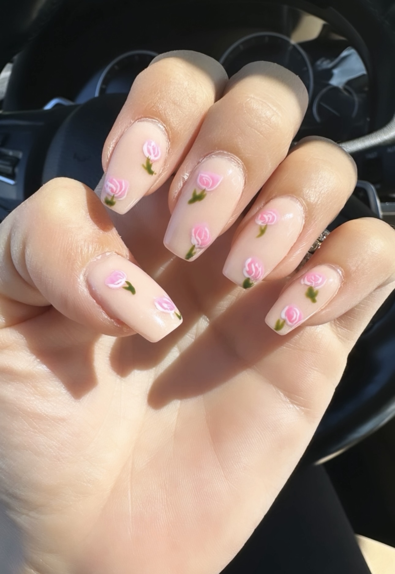 spring nails floral