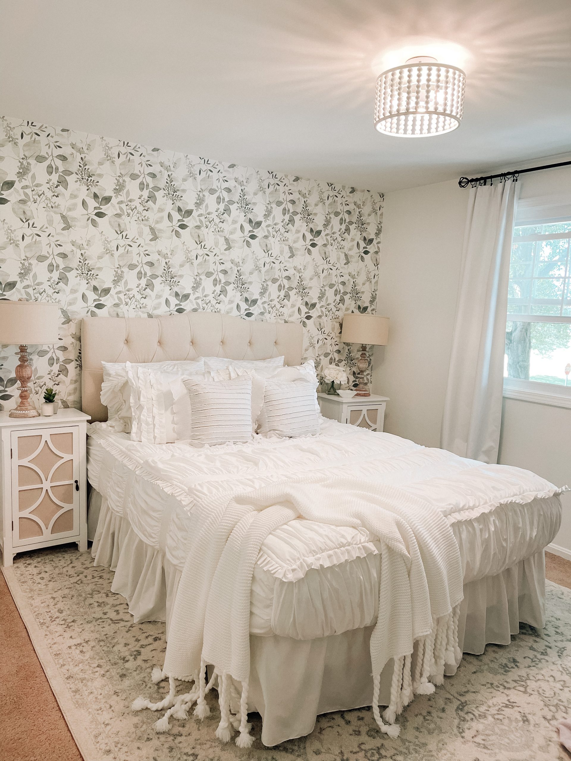 Guest Room Wallpaper by Nashville blogger Angela Lanter