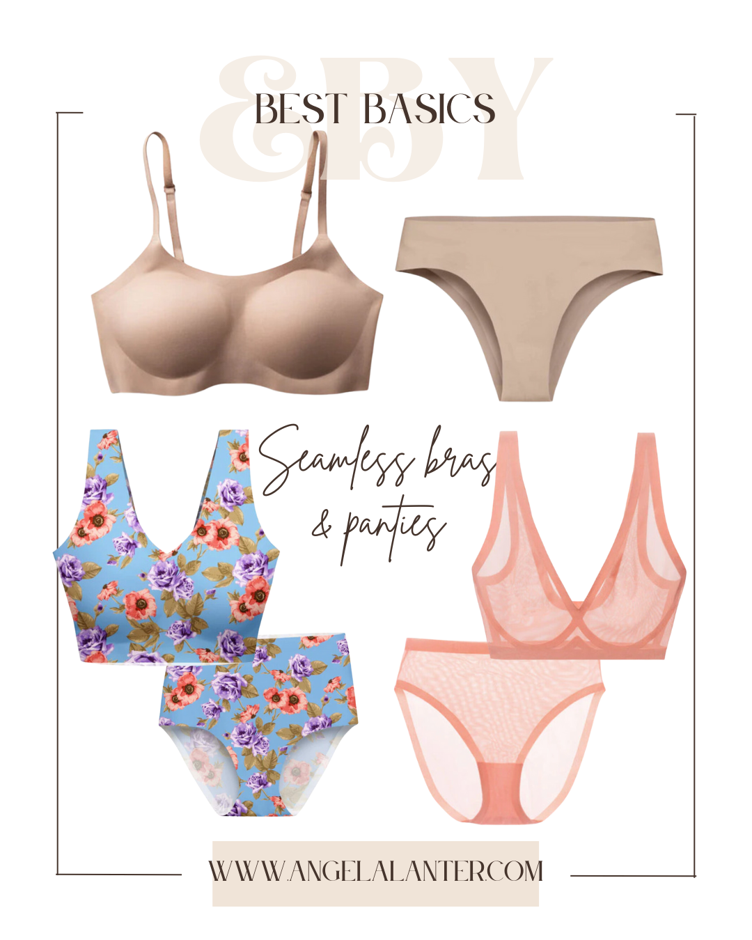 Ebys seamless bras and panties comfortable for every woman by fashion blogger Angela Lanter