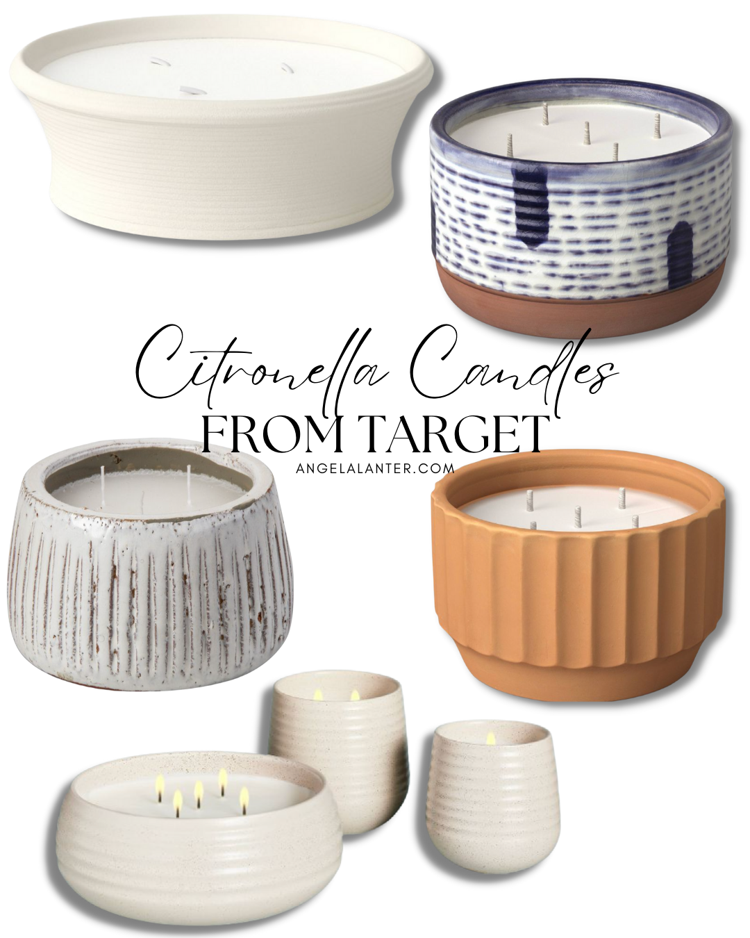 Target citronella bucket candles for summer by lifestyle blogger Angela Lanter