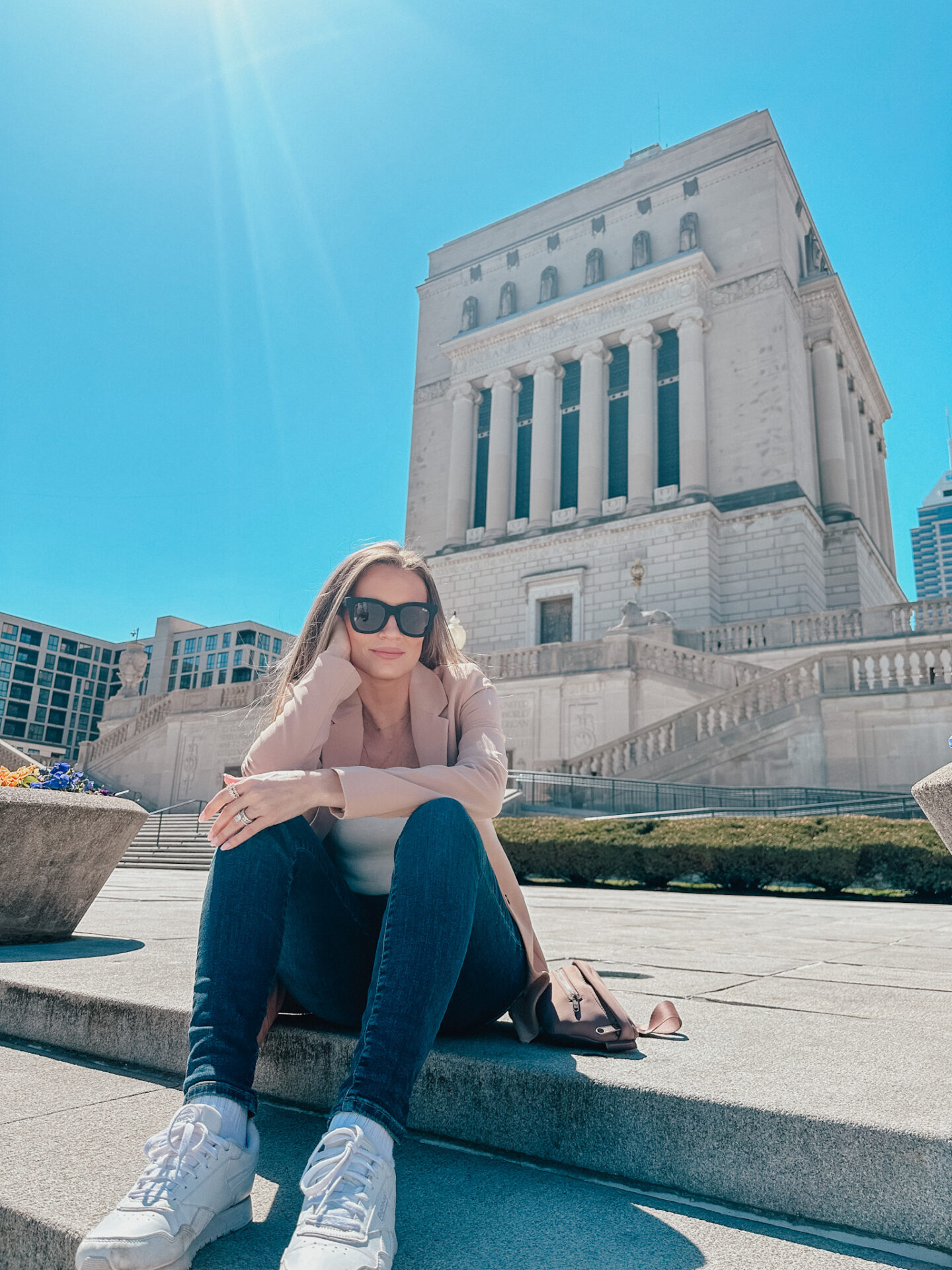 Indiana War Memorial & Museum in downtown Indianapolis, IN by travel blogger Angela Lanter