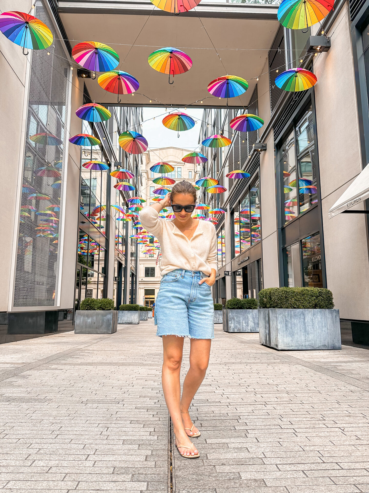 Palmer Alley umbrella alley in Washington DC City Center by
Lifestyle and travel blogger Angela Lanter