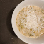 broccoli cheddar soup recipe by food blogger Angela Lanter