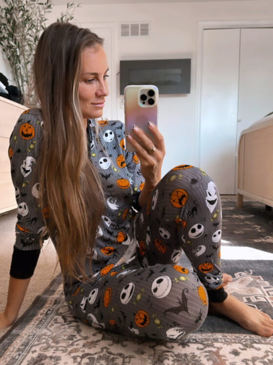 halloween kids pajamas by mom blogger Angela Lanter