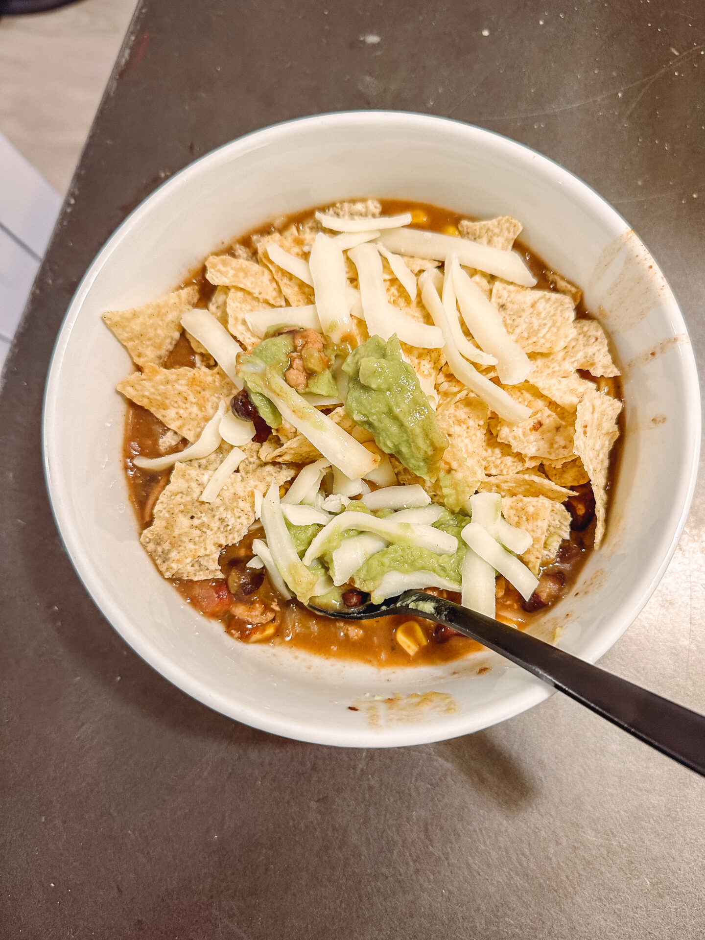 Crockpot Taco Soup by food and lifestyle blogger Angela Lanter