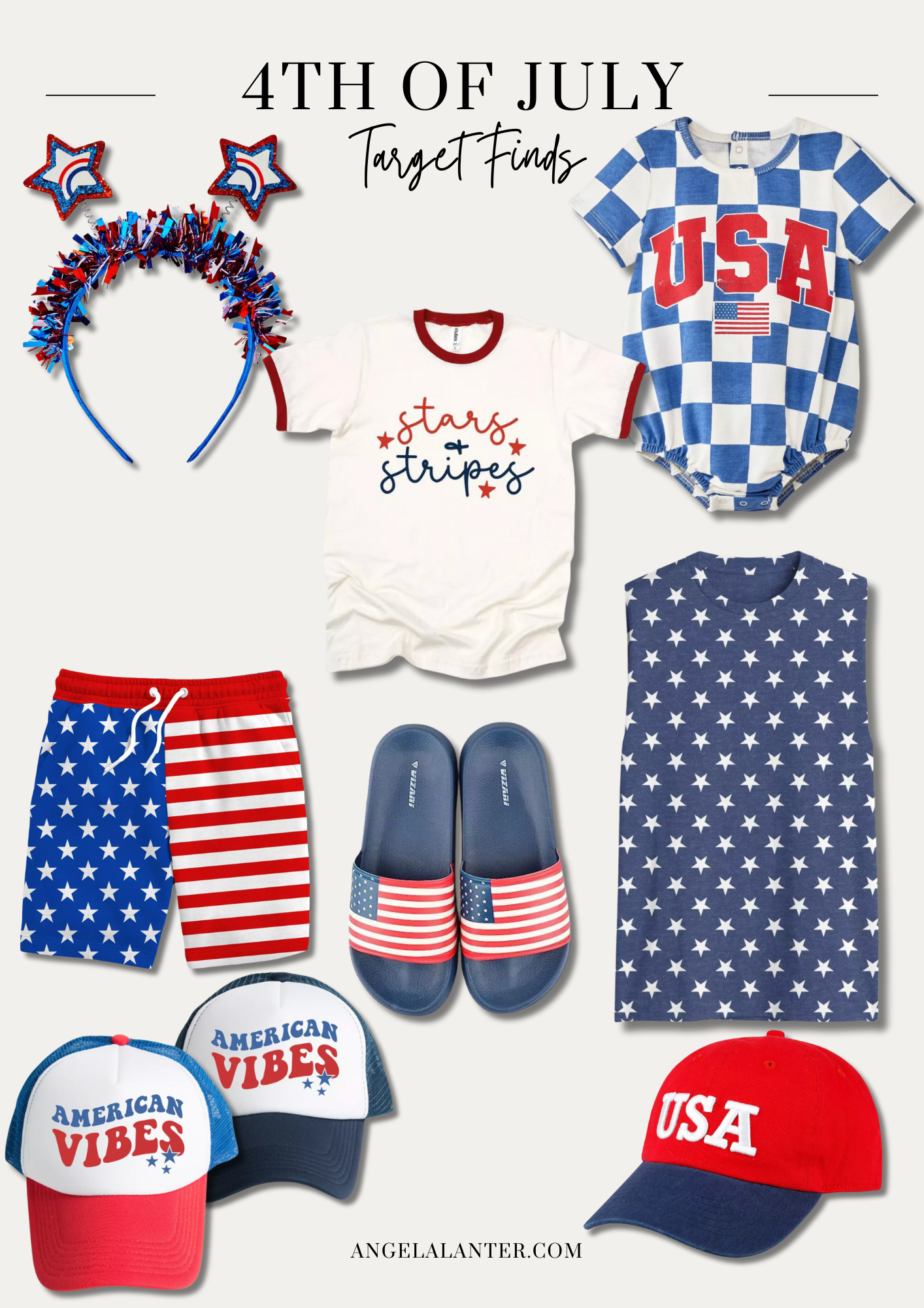 4th of July Outfits by fashion blogger Angela Lanter