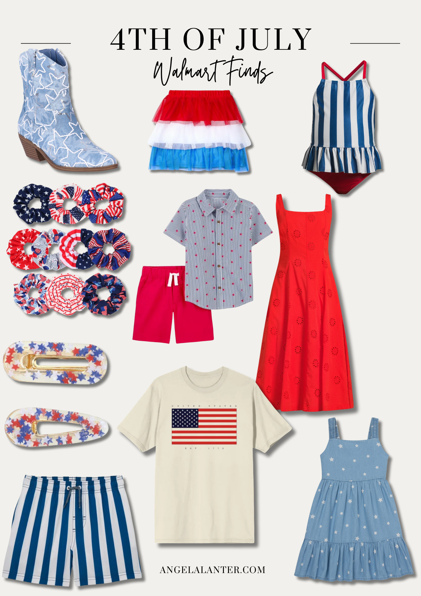 walmart 4th of July outfits by angela lanter