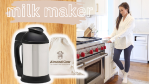 Almond Cow milk machine review by lifestyle blogger Angela Lanter