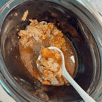 Crockpot Chicken with French Onion Soup Mix recipe by lifestyle blogger Angela Lanter